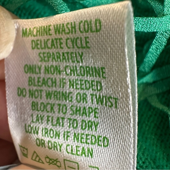 Lilly Pulitzer Marguerite Fringe Sweater Emerald Isle Green Size XXS - Picture 11 of 11